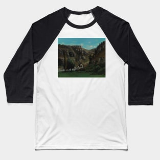 The Laloue Valley near Mouthiers-Haute-Pierre by Gustave Courbet Baseball T-Shirt